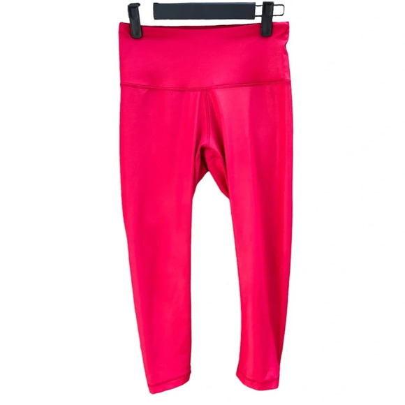 90 DEGREES REFLEX RED SHEEN 7/8 LEGGINGS - Picture 1 of 4